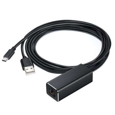 【YF】 New 1m 3 In 1 USB To RJ45 Ethernet for TV Stick 480Mbps LAN Network Card with Supply 100M