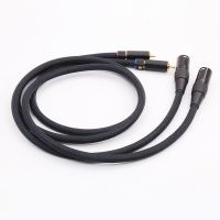 RX03 SQ-888 Silver Plated RCA Male To XLR Male Audio Cable HIFI 2RCA TO 2XLR Male Balanced Cable