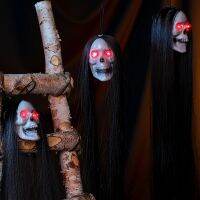 【YP】 Hanging with Hair Glowing Eyes Terror Props 2023 Decoration