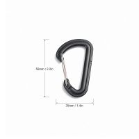 ：&amp;gt;?": 5PCS D Shape Plastic Carabiner D-Ring Key Chain Spring Hook Backpack Molle Carabiner Clasp Clip Buckle Climbing Outdoor Tool