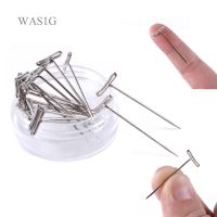 【cw】 50pcs T PINS (32mm) Wig Foam Pin Needle Mannequin Type Sewing Hair ！