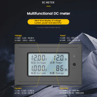 DC แรงดันไฟฟ้าเมตร20A 50A 100A Dc 6-200โวลต์ดิจิตอล LED Monitor พลังงานโวลต์มิเตอร์แรงดันไฟฟ้าปัจจุบันเมตรแอมมิเตอร์