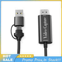 การ์ดบันทึกวิดีโอ Hd 4K Hdmi-เข้ากันได้กับ Usb3.0กล่อง Grabber วิดีโอที่มีสายสำหรับการถ่ายทอดสดเกม