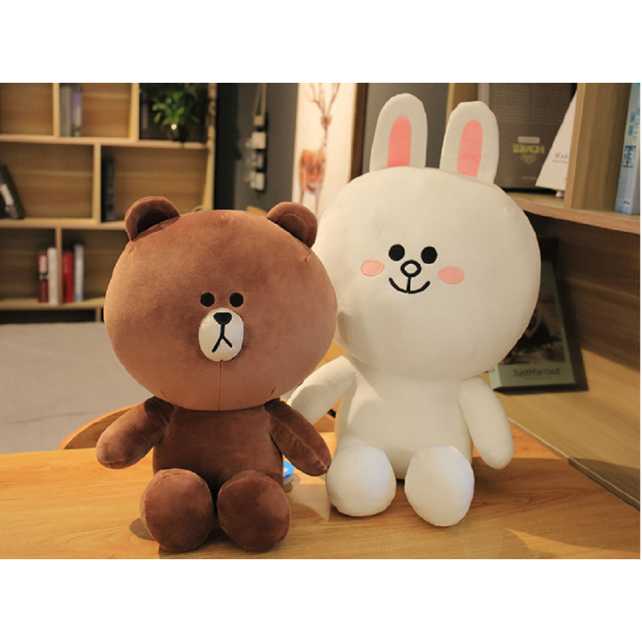 cod-ใหม่ตุ๊กตาหมีกระต่าย-cony-สีน้ําตาลของเล่นของขวัญวันเกิดคริสต์มาส