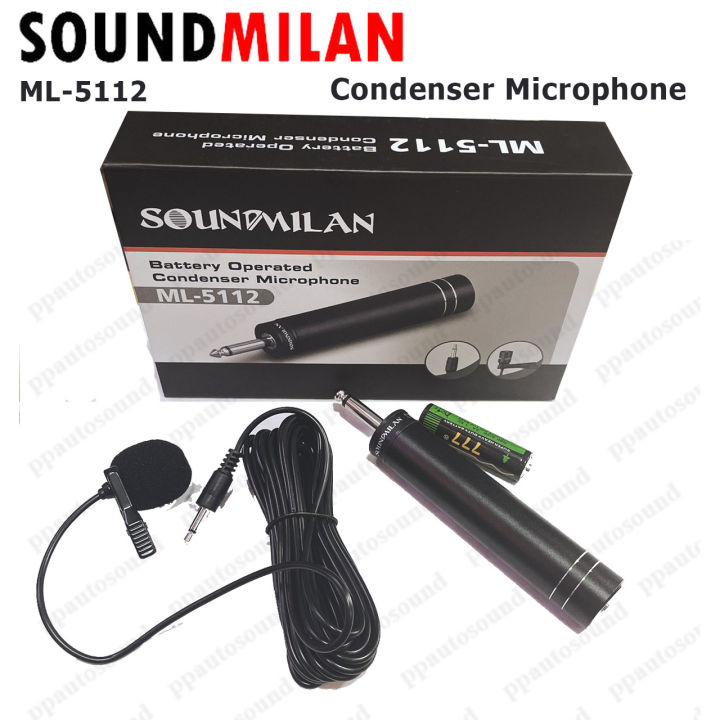 soundmilan-ไมค์หนีบเสื้อ-ไมโครโฟน-super-professional-microphone-รุ่น-ml-5112