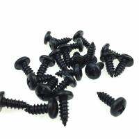 STARPAD Car Accessories Carbon Steel Black Cross Head / Round Head Self-tapping Screw M1.4x5 Plastic Screw 100pcs