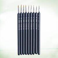 ◆☂▼ 9pcs Detail Brush Set Miniature Painting Brushes Lines Drawing Pen Painting Accessories for Fine Detail Painting Watercolour Oil