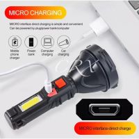 (Wowwww++) 830 ไฟฉายแรงสูง USB Charging Flashlight OSL+COB blub ให้ความสว่างมาก น้ำหนักเบา ราคาถูก ไฟฉาย แรง สูง ไฟฉาย คาด หัว ไฟฉาย led ไฟฉาย แบบ ชาร์จ ได้