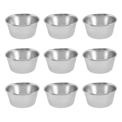 10 Pieces Pudding Cup Mini Chocolate Cake Cookie Pudding Mold Round Nonstick Egg Tart Mould Baking Tool