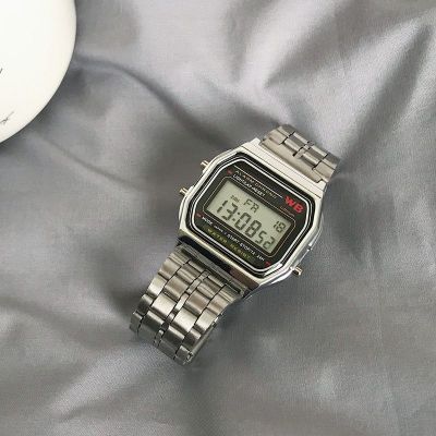 【Hot seller】 Small square watch for men and women middle high school students high-end sense niche trend sports handsome 2022 electronic