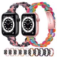 สายรัดข้อมือเรซินบางเหมาะสำหรับสายคาด Apple Watch 45มม. 41มม. 44มม. 40มม. 42มม. 38มม. สายรัดข้อมือสำหรับ Iwatch 8 7 6 5 4เข็มขัด SE