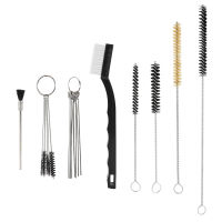 17PCS Stainless Steel Needle Durable Repair Tool Practical Cleaning Kit Airbrush Needle Nozzle Brush Assorted Spray Cleaner