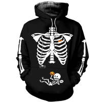 Xzx180305 new fashion parent skin 3D printed men and women Pullover Sweatshirt casual zipper hoodies jacket tops