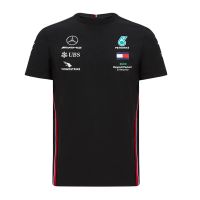 2023 New2022ใหม่ -Benz F1แข่งแขนสั้นเสื้อยืด Amg รถผู้ชายแห้งเร็วแขนสั้นเสื้อยืด