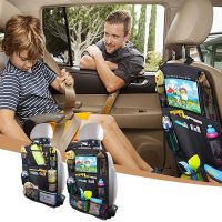 ❦ Car Backseat Organizer with Table Holder 9 Storage Pockets Seat Back Protectors Kick Mats for Kids Toddlers 1pcs