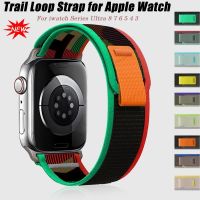 ✶♧ Trail Loop สำหรับ Apple Watch Ultra 49 มม. 8 7 6 5 3 Se Correa สร้อยข้อมือ IWatch Series 44 มม. 40 มม. 45 มม. 41 มม. 42 มม. 38 มม.