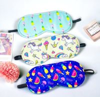 ส่งจากไทย ผ้าปิดตา Sleeping eye Mask คละลาย คละสี