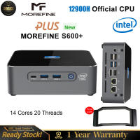 MOREFINE S600+ 12900H Mini PC 12th Gen Intel Core i9 Gaming PC Mini Computer DDR4 PCIE 3.0 M.2 NVME BT 5.2 Wifi6