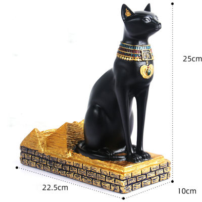 Resin Retro Decor Grafts Cat Egyptian Sphinx Wine Rack Holder Statue Pharoah Bottle Stand Ancient Egypt Ornament Home Decoration