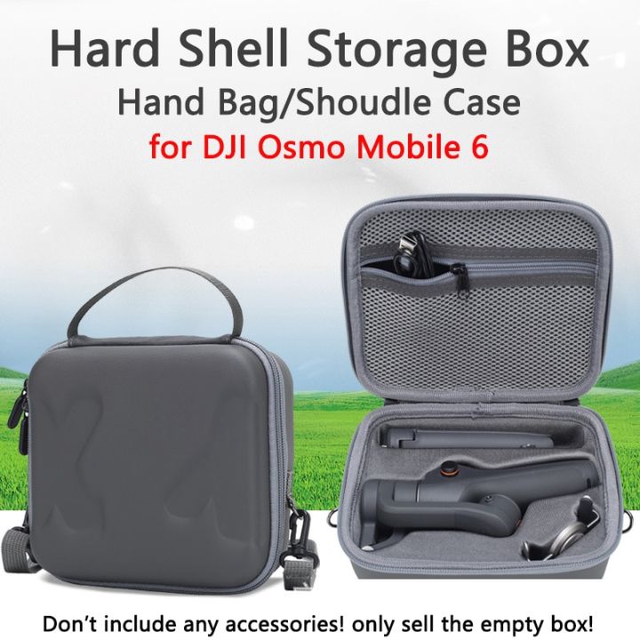 for DJI Osmo Mobile SE Shockproof Carrying Bag Portable Storage Case with Handle - Grey