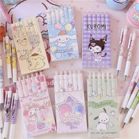 4pcslot Cute Cartoon Anime Printed Gel Pen 0.5mm Black Gel Ink Pen for School Kids Writing Stationary Pen Tools Office Supplies