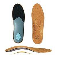 Unisex Leather Orthotic Flat Foot Shoe Insoles High Arch Support Orthopedic Pad for Correction OX Leg Health Foot Care