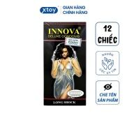 Bao Cao Su Innova Gân Gai + Kéo Dài time Hộp 12 cái Pháp