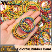 【hot】 100-500Pcs Colorful Rubber Bands School Office Industrial Elastic Band Stationery Holders