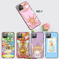 Casing หรับ iPhone 14 13 11 Pro Max 11 Mini 8+ 8 Plus EL24 Cardcaptor Sakura Pattern Phone เคสโทรศัพท์ อ่อนนุ่ม TPU Shockproof Black ปก