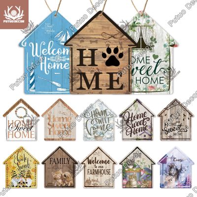 【YF】◐  Putuo Plaque Small Sign Rustic Wood Plate Hanging for Personalized Wall