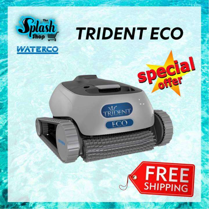 𝐒𝐏𝐋𝐀𝐒𝐇 [𝐑𝐄𝐀𝐃𝐘 𝐒𝐓𝐎𝐂𝐊] WATERCO TRIDENT ECO ROBOTIC POOL CLEANER SWIMMING POOL Lazada