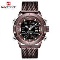 ⌚2023 NAVIFORCE นาฬิกา9153สำหรับผู้ชายนาฬิกาควอตซ์นาฬิกากีฬากันน้ำนาฬิกาดิจิตอลแอลอีดีทหาร