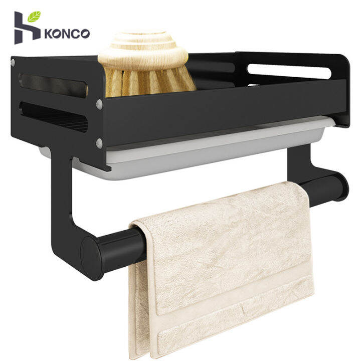 Bathroom Towel Holder Stainless Steel Wall-Mounted Towel Rack Wall Shelf Stainless Steel Bathroomkitchen Shelf Chrome Finish Silver I137819811