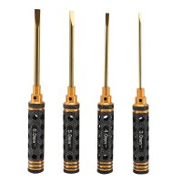 One Word Driver 4PCS Sets Turn Screw Aeromodelling Tool Different Size Durable 3-4-5-6mm -Out Steel Screwdriver