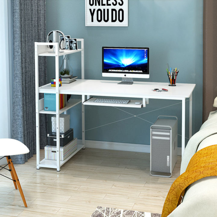โต๊ะวางของ-โต๊ะคอม-โต๊ะคอมพิวเตอร์-โต๊ะวางคอม-โต๊ะทำงาน-โต๊ะทำงานตัวแอล-โต๊ะทำงานเข้ามุม-โต๊ะทำงานสีขาว-ชุดโต๊ะทํางาน
