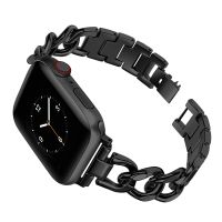 ▧▪ for Apple Watch 7 Band 38mm 40mm 41mm 42mm 44mm 45mm Stainless Steel Strap iWatch SE 6/5/4/3 Dressy Fancy Cowboy Chain Bracelet