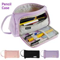 Pouch Pensil กล่องดินสอความจุมากพร้อมของเล่นเด็กบาจามือถือแบบพกพากล่องใส่ดินสอน่ารักแบบหลายช่องเครื่องเขียนดินสอกระเป๋า Pouch Pensil Pouch Pensil แบบพกพา