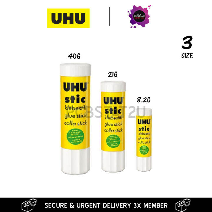 UHU Glue Stick/UHU Gam/UHU Stic 8.2G/21G/40G (1's) UHU GLUE GAM