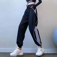 Female qiu dong big yards slacks fitness pants running pants harlan workout clothes drier high waist shorts yoga pants