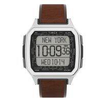 Timex TW2U92300 COMMANDURBAN SIL STRAP นาฬิกาข้อมือผู้ชาย สีน้ำตาล