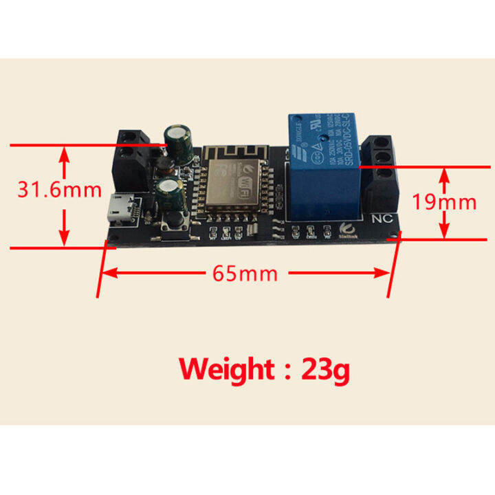 sinilink-โมดูล-dc-6v-36v-รีเลย์รีโมทคอนโทรลโทรศัพท์ผ่านแอปโทรศัพท์บ้านอัจฉริยะ-xy-wf36v-esp-12f-โทรศัพท์-wifi