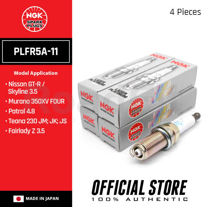NGK PLFR5A-11 Laser Platinum Spark Plugs For Nissan GT-R, Murano ...