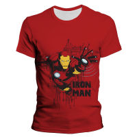 ชายฤดูร้อนเสื้อยืดมหัศจรรย์ I RON Man 3D พิมพ์เย็นเด็กสาวเด็กเสื้อยืดแขนสั้นฮาราจูกุผู้ชายผู้หญิงเด็ก Tee ท็อปส์