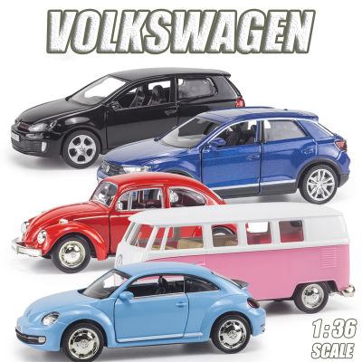 【RUM】1:36 Scale Volkswagen series T-ROC / GOLF GTI / BEETLE Alloy Car Model Diecast car Toys for Boys Toys for Kids Gift for Boys Car for Boys Collect