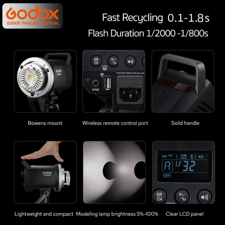 godox-flash-ms300v-300w-5800k-bowen-mount-รับประกันศูนย์-godox-thailand-3ปี
