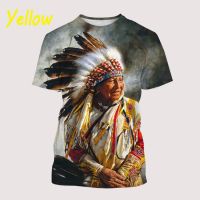 2023 newPersonality Tribal Culture Style R 3D Printed Mens Round Neck Short Sleeve Tops T Shirts