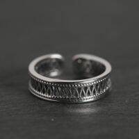 ◆❈ Decayed S925 pure silver ring senior feeling minimalist little pure and fresh and sweet hollow out clasped open finger ring