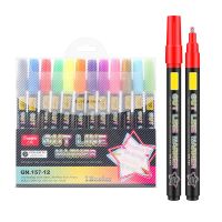 12/24 Colors Art Marker Pens Set Quick Drying Smooth Writing Pens Create Your Unique Art and Craft Projects