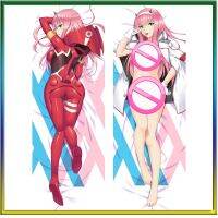 Anime ที่รัก ใน The Franxx Zero Two Dakimakura 02 ชุดรูปแบบโซฟาหมอนตกแต่งหมอนหมอนอิงหมอน 50 * 150 ซม