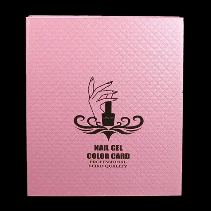 LazaraSport Salon Nail Art Display Book 120 Colors Tip Gel Polish Chart Book Pink Lazada PH